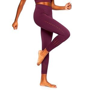 Athleta Women’s Halasana Seamless 7/8 Tight Maroon Workout Leggings Size Medium